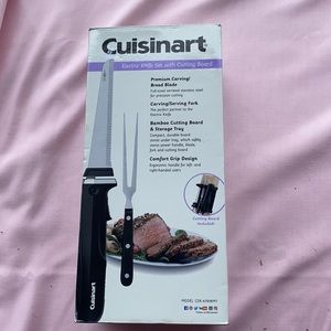 NEW Cuisinart Electric Knife Set w/Cutting Board